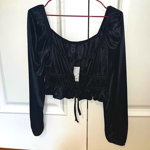 Forever 21 Gorgeous Satin Going Out Top